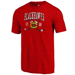 NHL Chicago Blackhawks Line Shift Tri-Blend T-Shirt