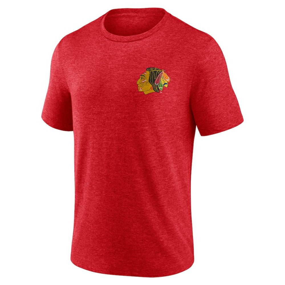 NHL Chicago Blackhawks Earnest Will Tri-Blend T-Shirt