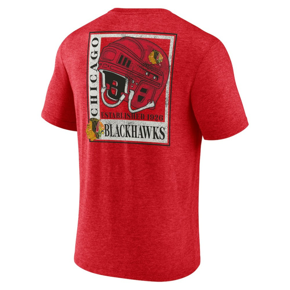 NHL Chicago Blackhawks Earnest Will Tri-Blend T-Shirt