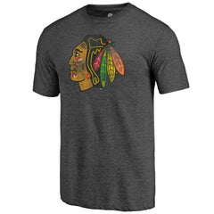 NHL Chicago Blackhawks Distressed Tri-Blend T-Shirt