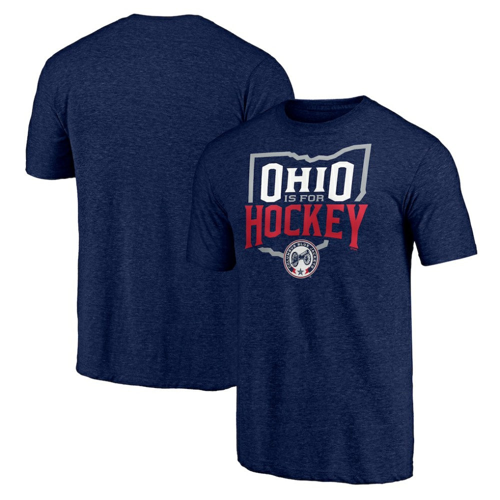 NHL Columbus Blue Jackets Shoot to Score Tri-Blend T-Shirt