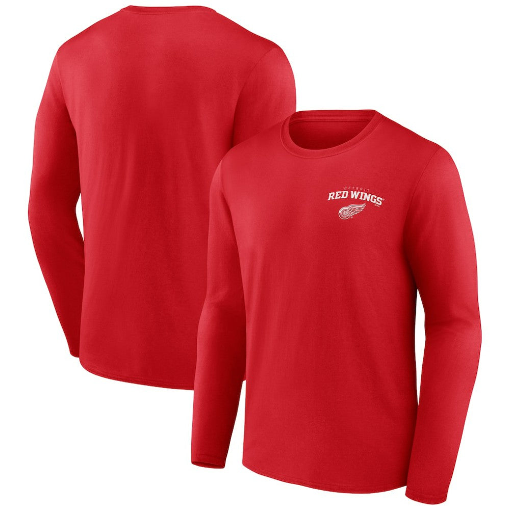 NHL Detroit Red Wings Team Lockup Long Sleeve T-Shirt
