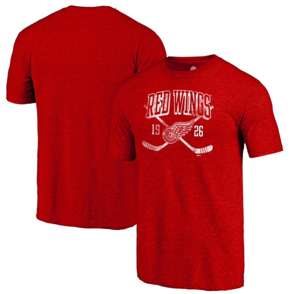 NHL Detroit Red Wings Line Shift Tri-Blend T-Shirt