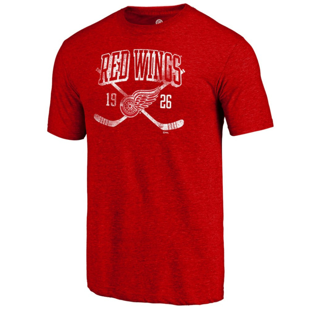 NHL Detroit Red Wings Line Shift Tri-Blend T-Shirt