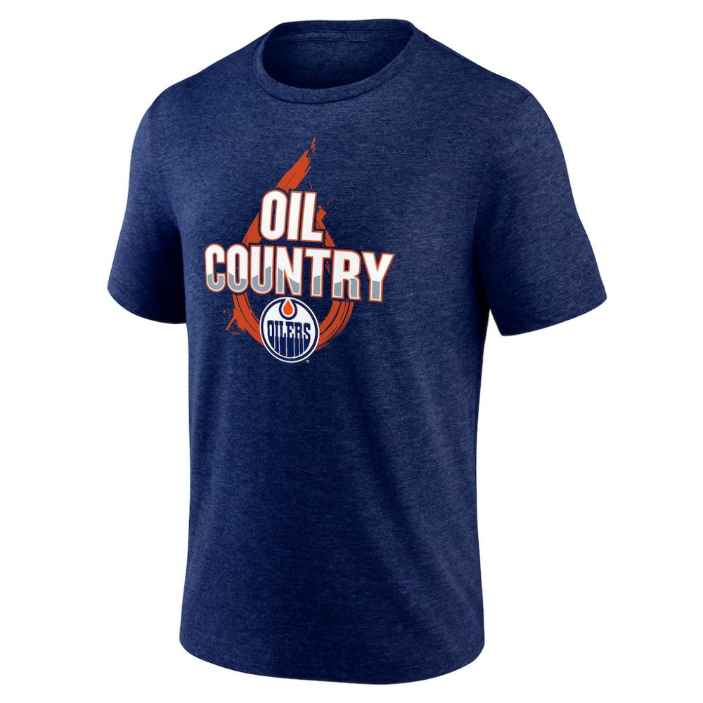 NHL Edmonton Oilers Represent Tri-Blend T-Shirt