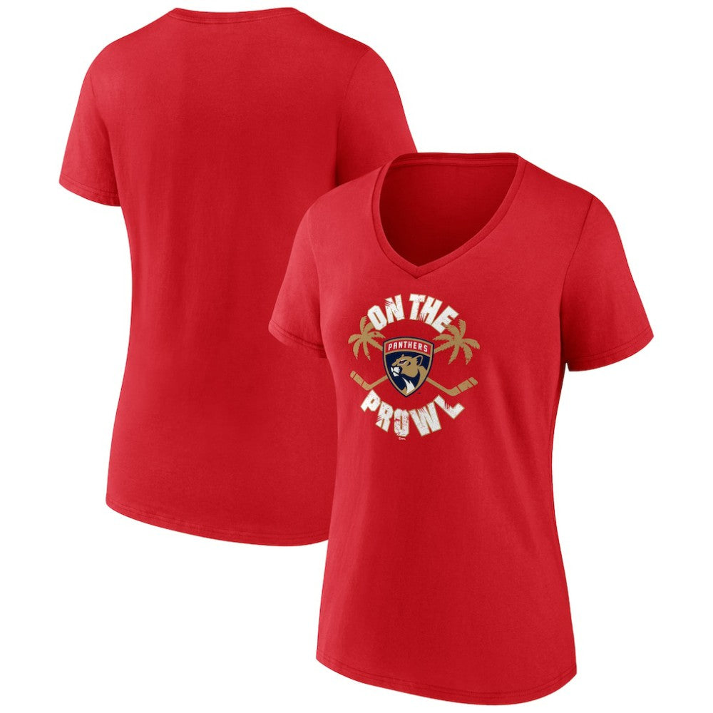 NHL Florida Panthers Women's Active Edge V-Neck T-Shirt