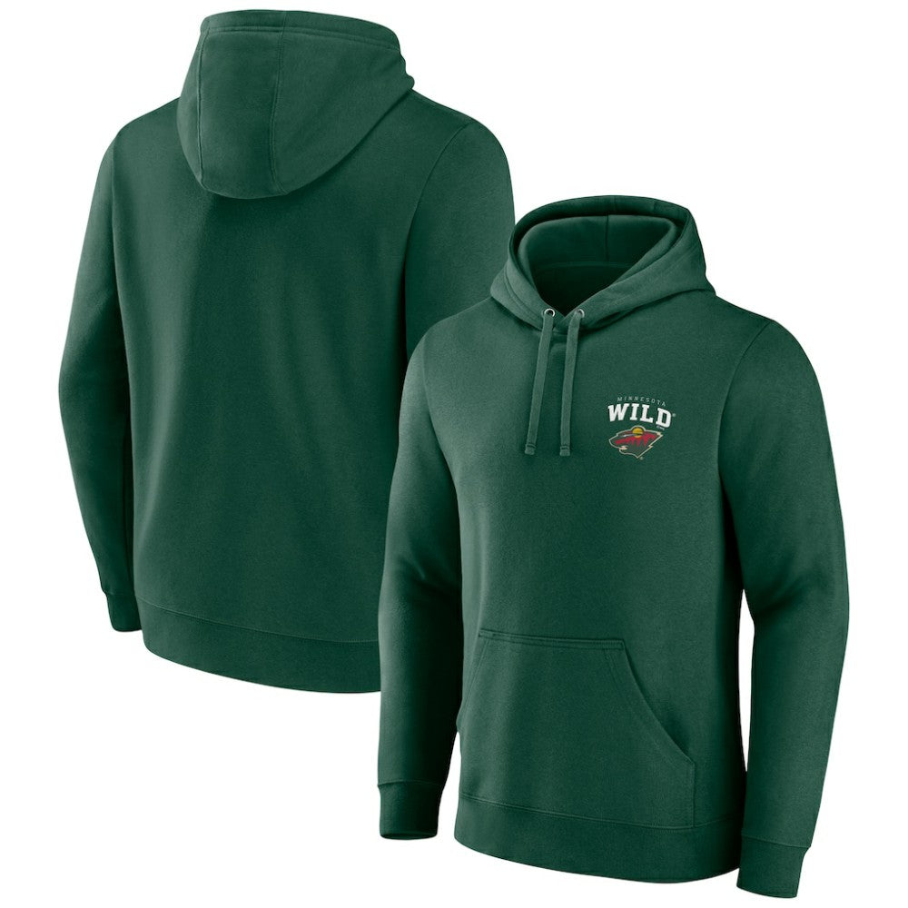 NHL Minnesota Wild Team Lockup Pullover Hoodie
