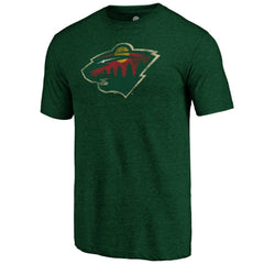 NHL Minnesota Wild Distressed Logo Tri-Blend T-Shirt