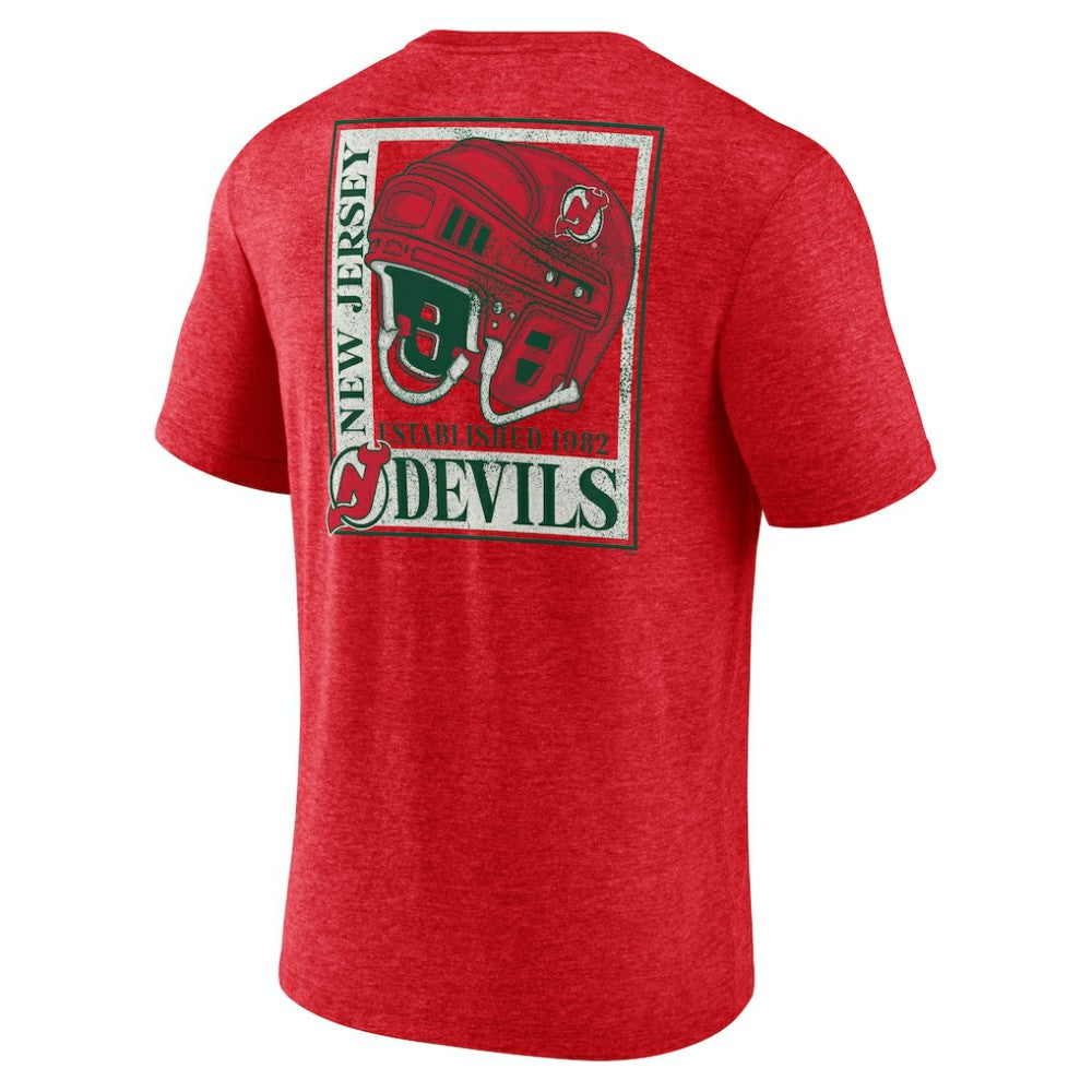 NHL New Jersey Devils Earnest Will Tri-Blend T-Shirt
