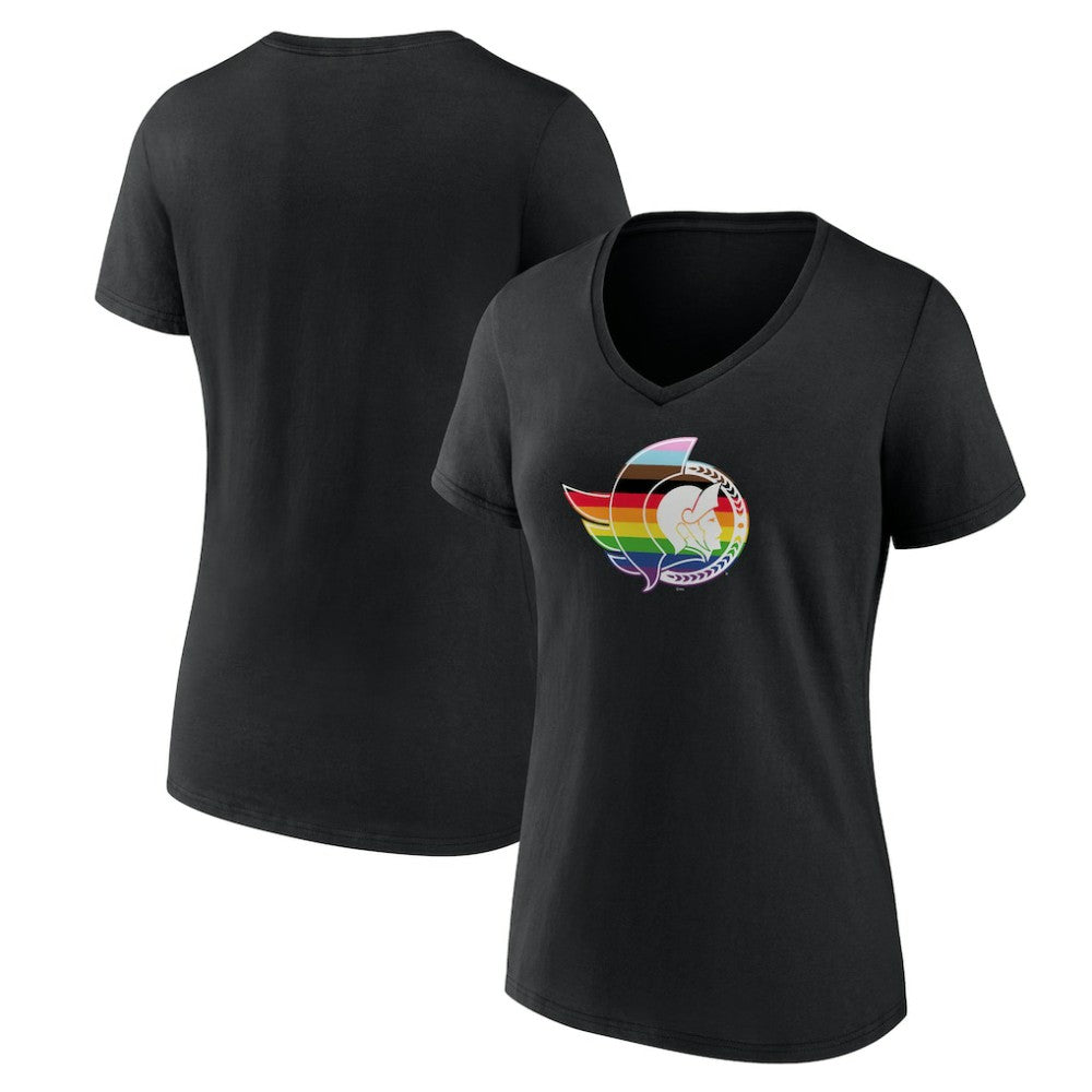NHL Ottawa Senators Women's NHL Pride V-Neck T-Shirt