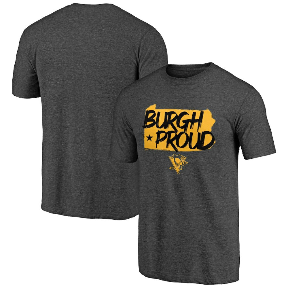 NHL Pittsburgh Penguins Shoot to Score Tri-Blend T-Shirt