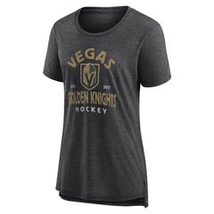 NHL Vegas Golden Knights Women's Vintage Arch Tri-Blend T-Shirt