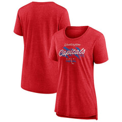 NHL Washington Capitals Women's Hit the Ice Tri-Blend T-Shirt