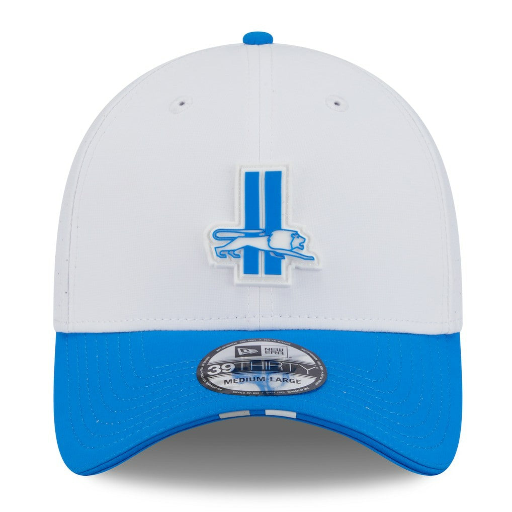 2025 NFL Training Camp Throwback Logo 39THIRTY Flex Hat - Detroit Lions Hats