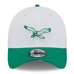2025 NFL Training Camp Throwback Logo 39THIRTY Flex Hat - Philadelphia Eagles Hats