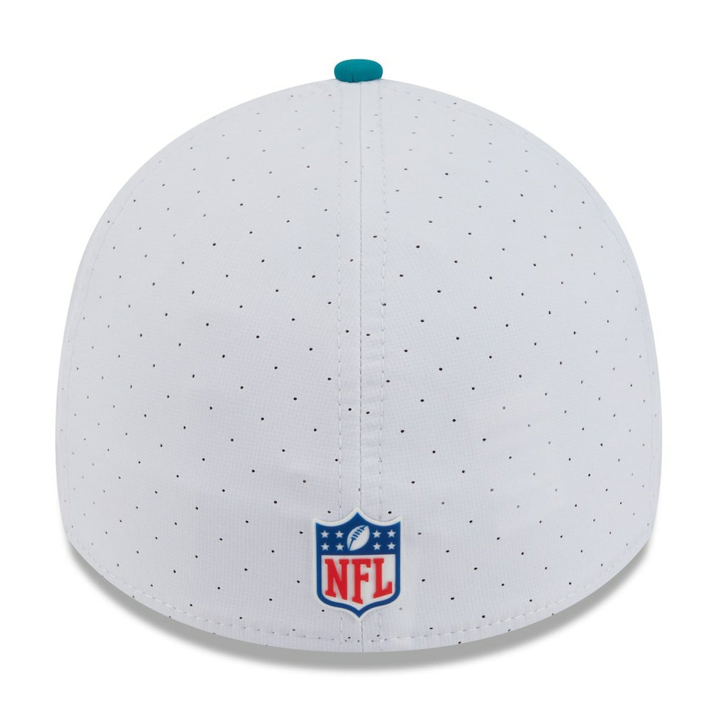 2025 NFL Training Camp Throwback Logo 39THIRTY Flex Hat - Miami Dolphins Hats