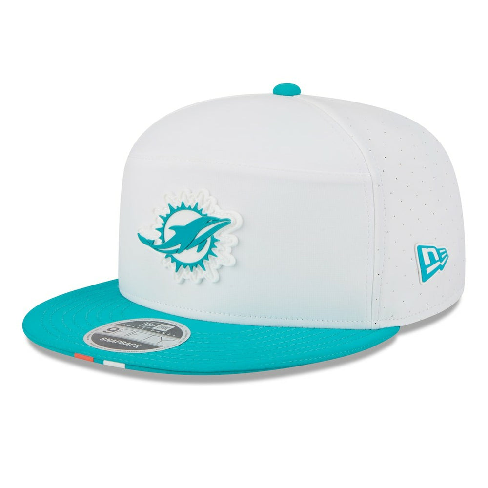 2025 NFL Training Camp Split Panel 9FIFTY Snapback Hat - Miami Dolphins Hats