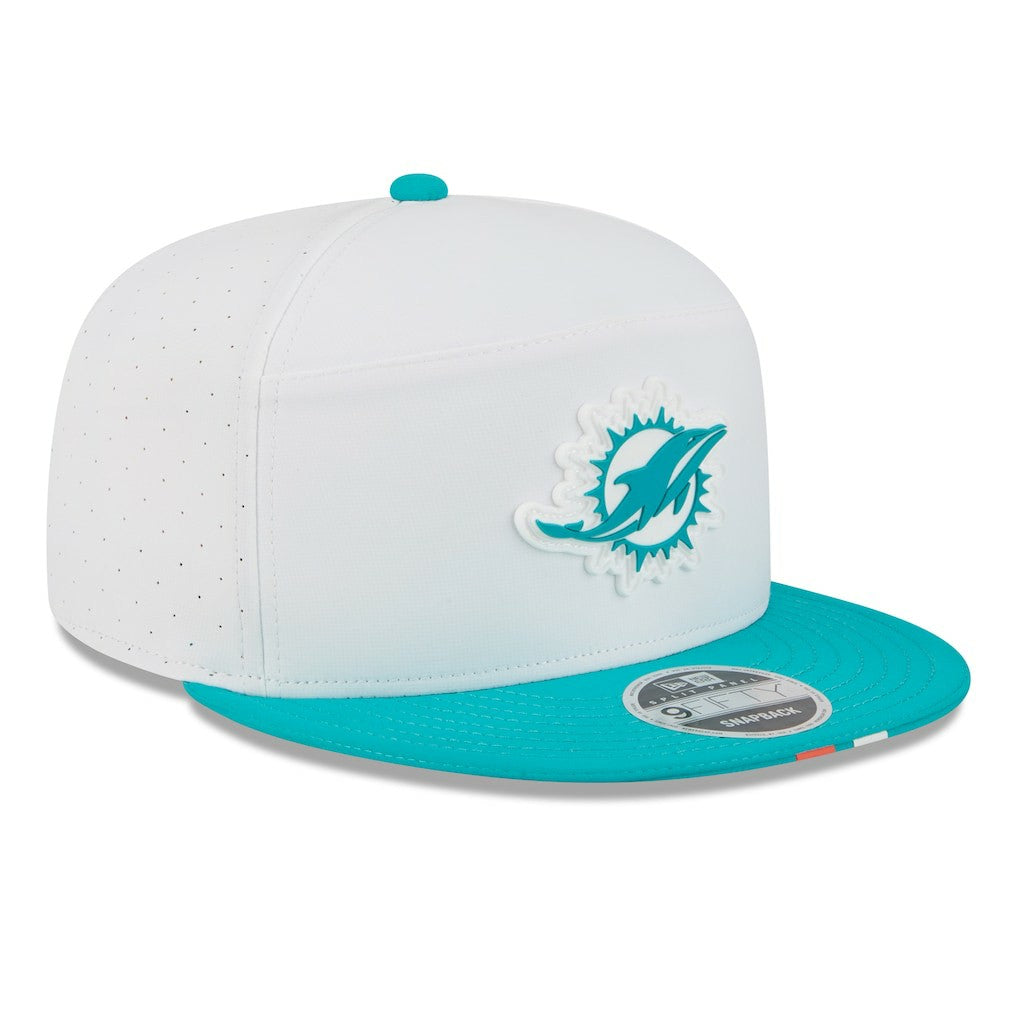 2025 NFL Training Camp Split Panel 9FIFTY Snapback Hat - Miami Dolphins Hats