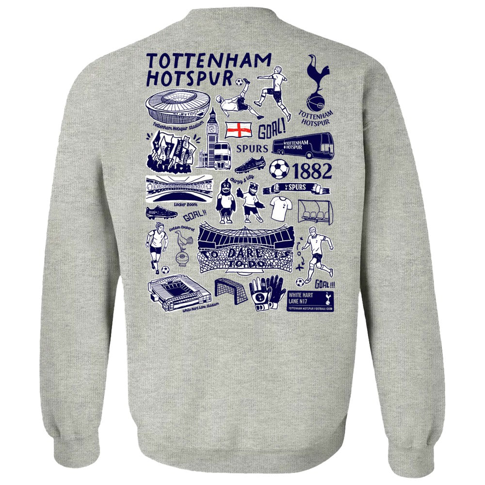 Tottenham Hotspur Vive La Fete Women's Impressions Artwork Pullover Sweatshirt