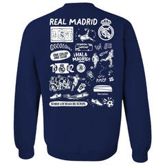 Real Madrid Vive La Fete Women's Impressions Artwork Pullover Sweatshirt
