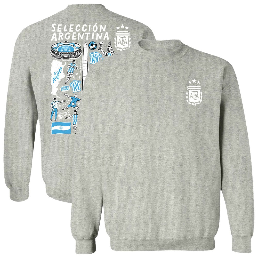 Argentina National Team Vive La Fete Women's Impressions Artwork Pullover Sweatshirt