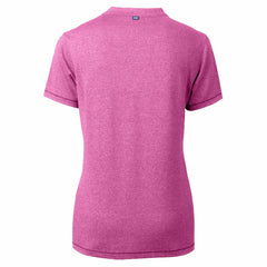 Light Pink Milwaukee Brewers Cutter & Buck Forge Heathered Stretch Blade Top