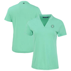 Heather Mint Houston Astros Cutter & Buck Forge Heathered Stretch Blade Top