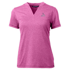 Light Pink St. Louis Cardinals Cutter & Buck Forge Heathered Stretch Blade Top