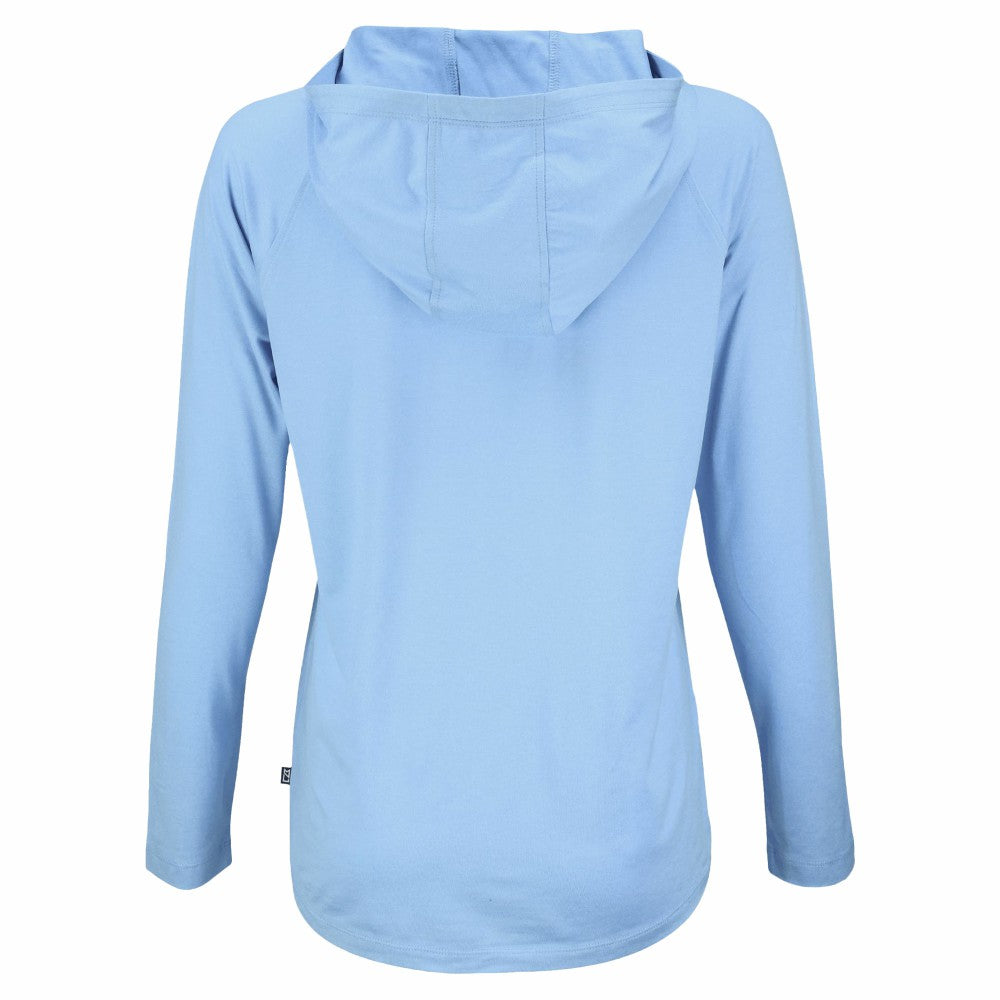 Powder Blue Milwaukee Brewers Cutter & Buck Women's Coastline Epic Comfort Eco Recycled Long Sleeve Hoodie T-Shirt