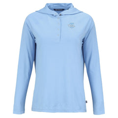 Powder Blue Philadelphia Phillies Cutter & Buck Women's Coastline Epic Comfort Eco Recycled Long Sleeve Hoodie T-Shirt
