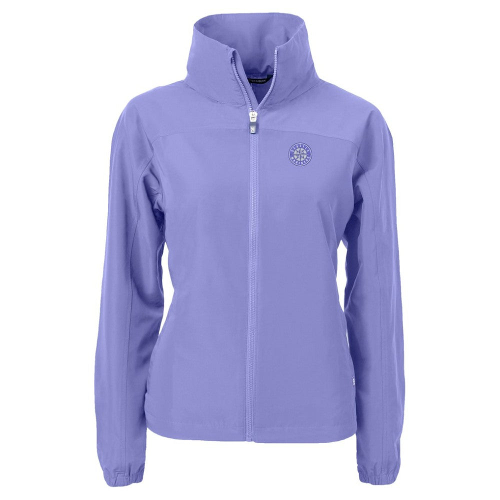 Lavender Seattle Mariners Cutter & Buck Women's Charter Eco Recycled Full-Zip Jacket