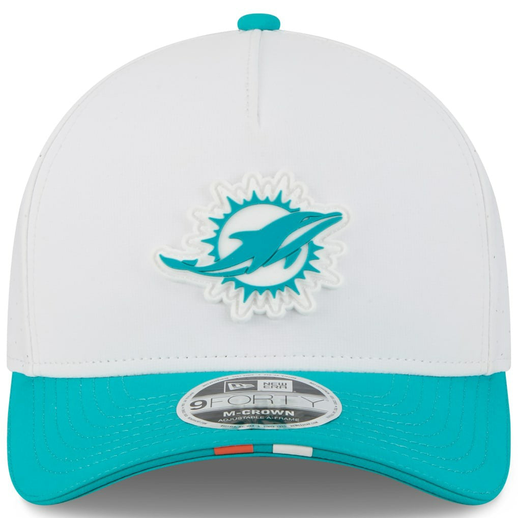 Youth 2025 NFL Training Camp A-Frame 9FORTY Adjustable Hat - Miami Dolphins Hats