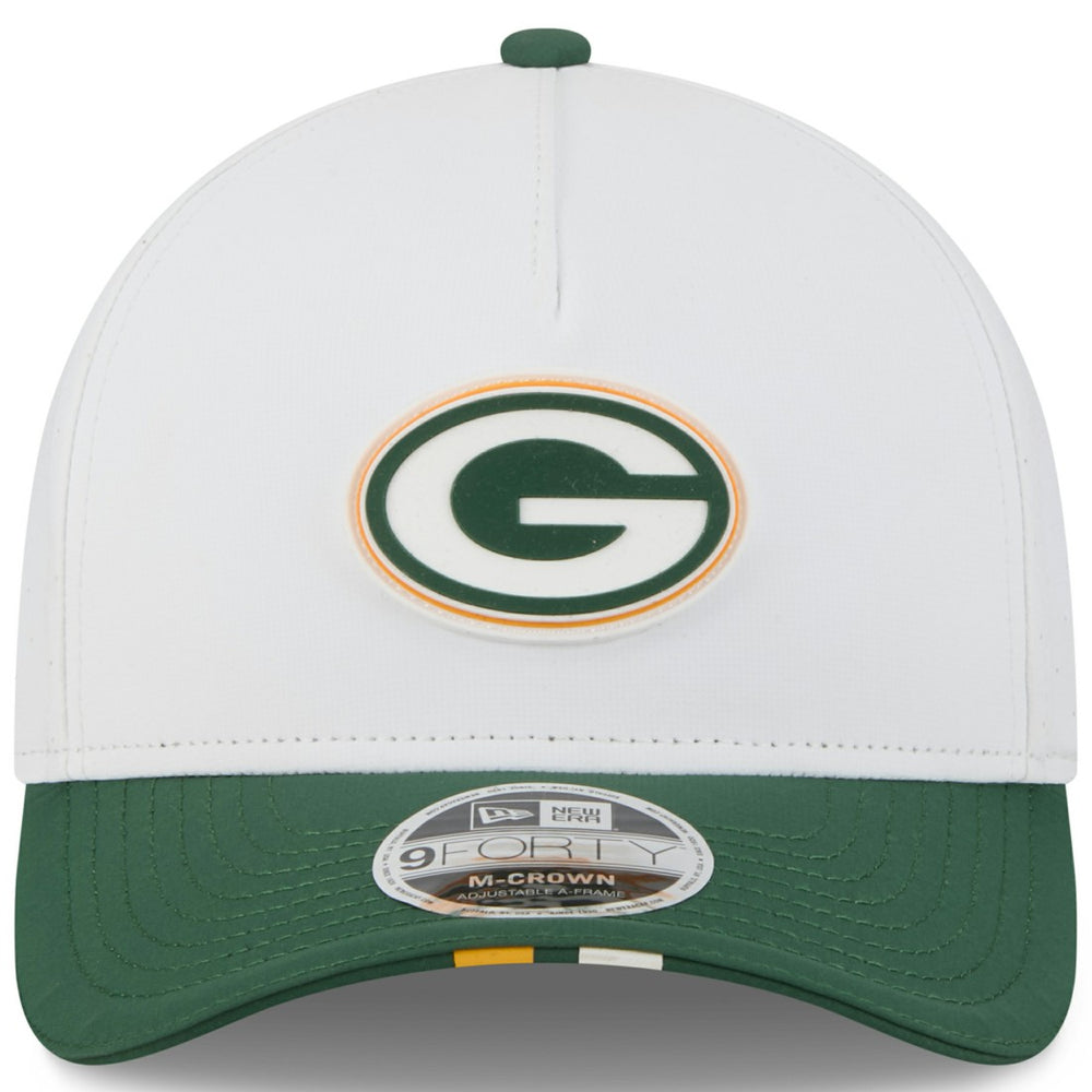 Youth 2025 NFL Training Camp A-Frame 9FORTY Adjustable Hat - Green Bay Packers Hats
