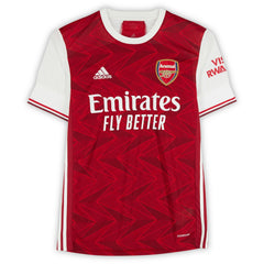 Dennis Bergkamp Arsenal Autographed 2020-21 Red Home Jersey