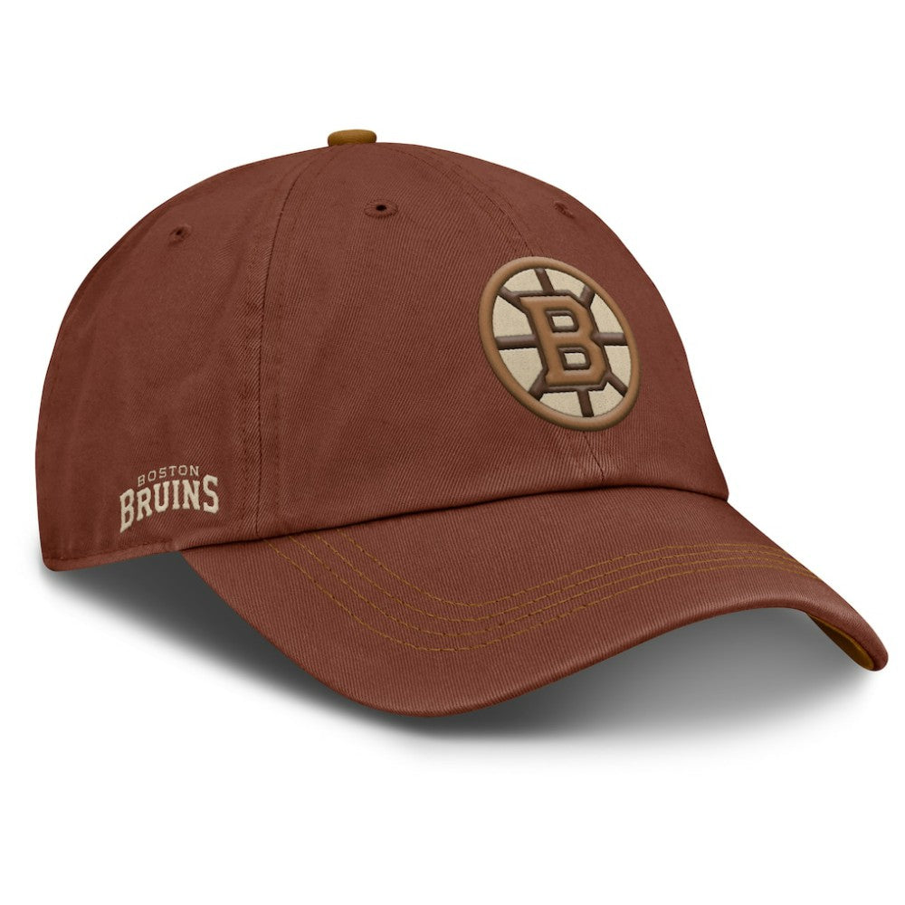 NHL Boston Bruins Fanatics Fall Leaves Timber Adjustable Hat