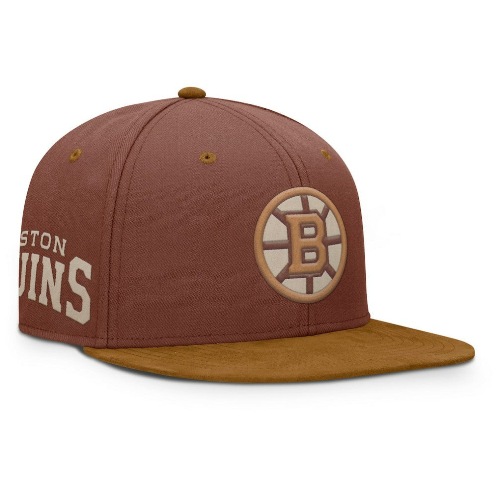 NHL Boston Bruins Fanatics Fall Leaves Acreage Snapback Hat