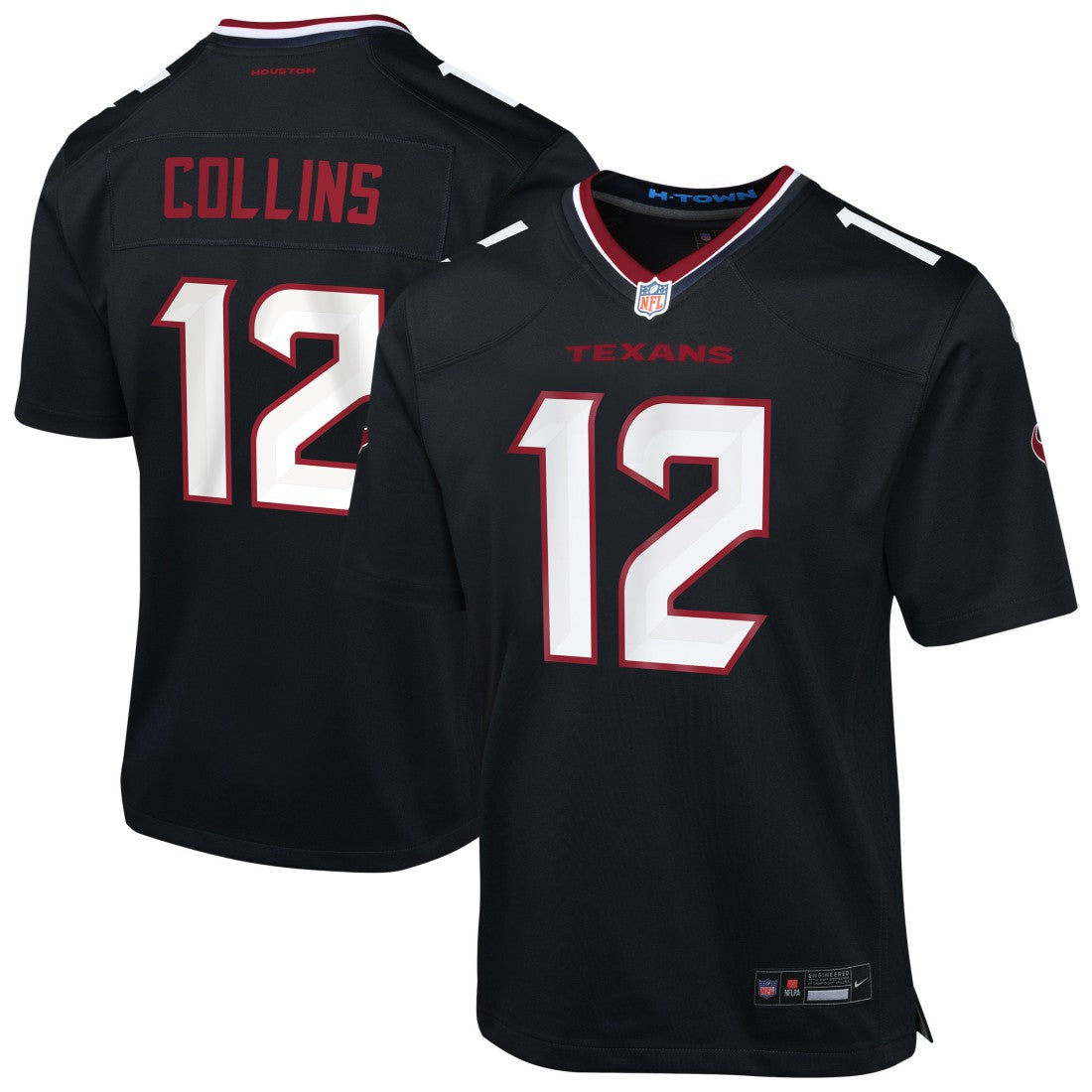 Nico Collins  Youth Team Game Jersey - Houston Texans Jerseys
