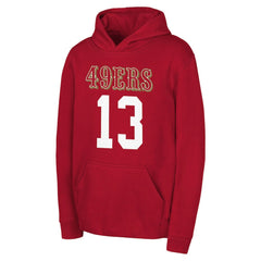 Brock Purdy  Outerstuff Mainliner Player Name & Number Hoodie - San Francisco 49ers Hoodies