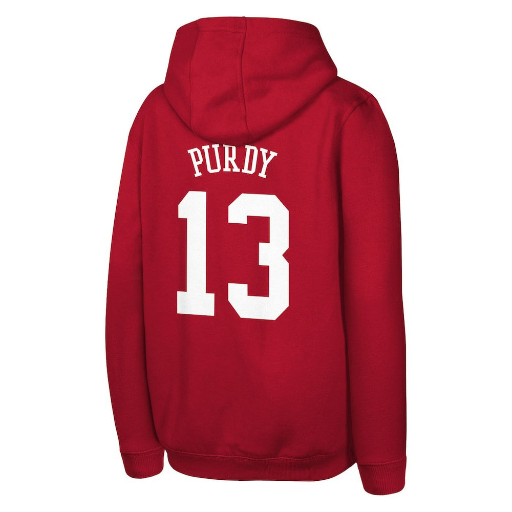 Brock Purdy  Outerstuff Mainliner Player Name & Number Hoodie - San Francisco 49ers Hoodies