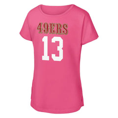 Brock Purdy  Outerstuff Girls Youth Player Name & Number T-Shirt - San Francisco 49ers T-shirts