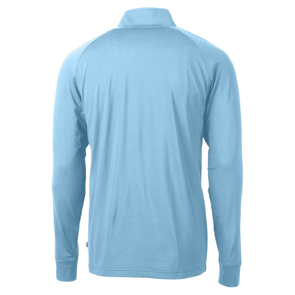 Cutter & Buck Raglan Adapt Eco Knit Stretch Recycled Quarter-Zip Top - Kansas City Chiefs Tops