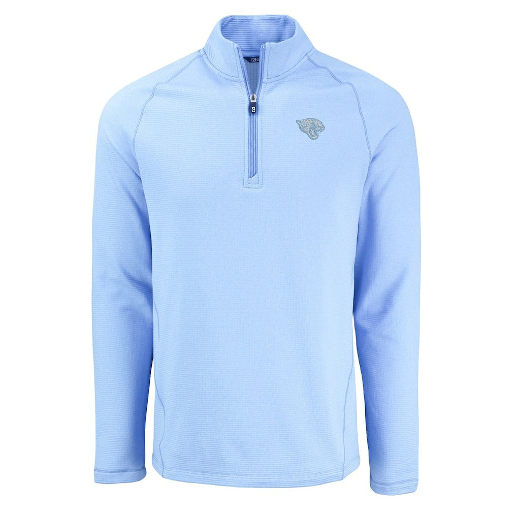 Cutter & Buck Peshastin Eco Fleece Recycled Raglan Quarter-Zip Top - Jacksonville Jaguars Tops