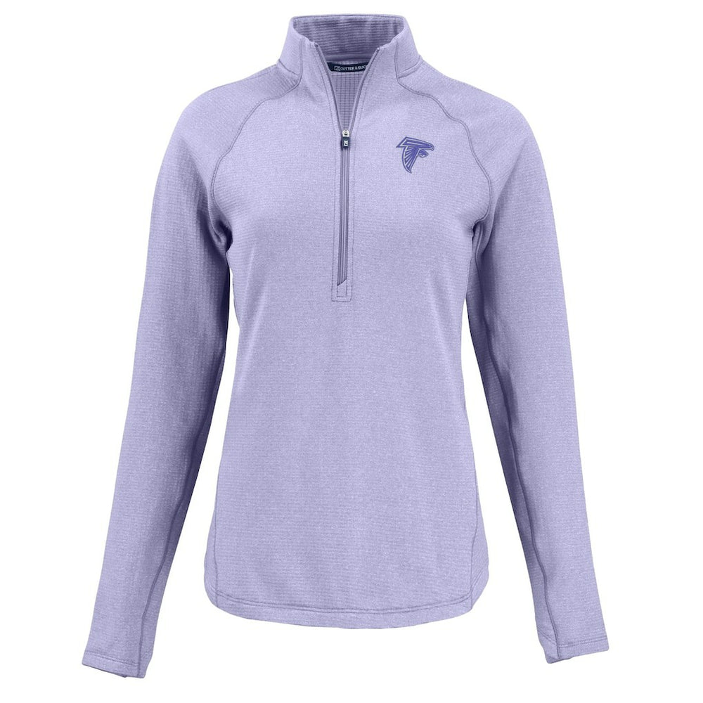 Cutter & Buck Women's Peshastin Eco Fleece Recycled Half-Zip Top - Atlanta Falcons Tops