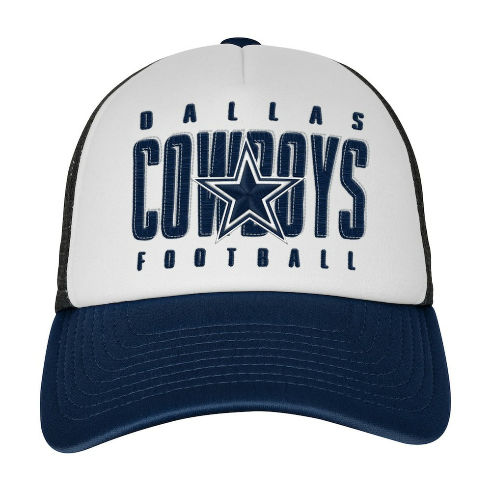 Outerstuff Youth Essentials Trucker Adjustable Hat - Dallas Cowboys Hats