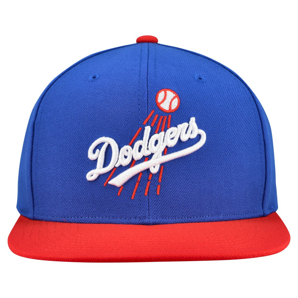 Royal Los Angeles Dodgers Mitchell & Ness Cooperstown Collection Basic Flip Snapback Hat