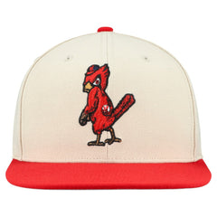 Cream St. Louis Cardinals Mitchell & Ness Cooperstown Collection Basic Flip Snapback Hat
