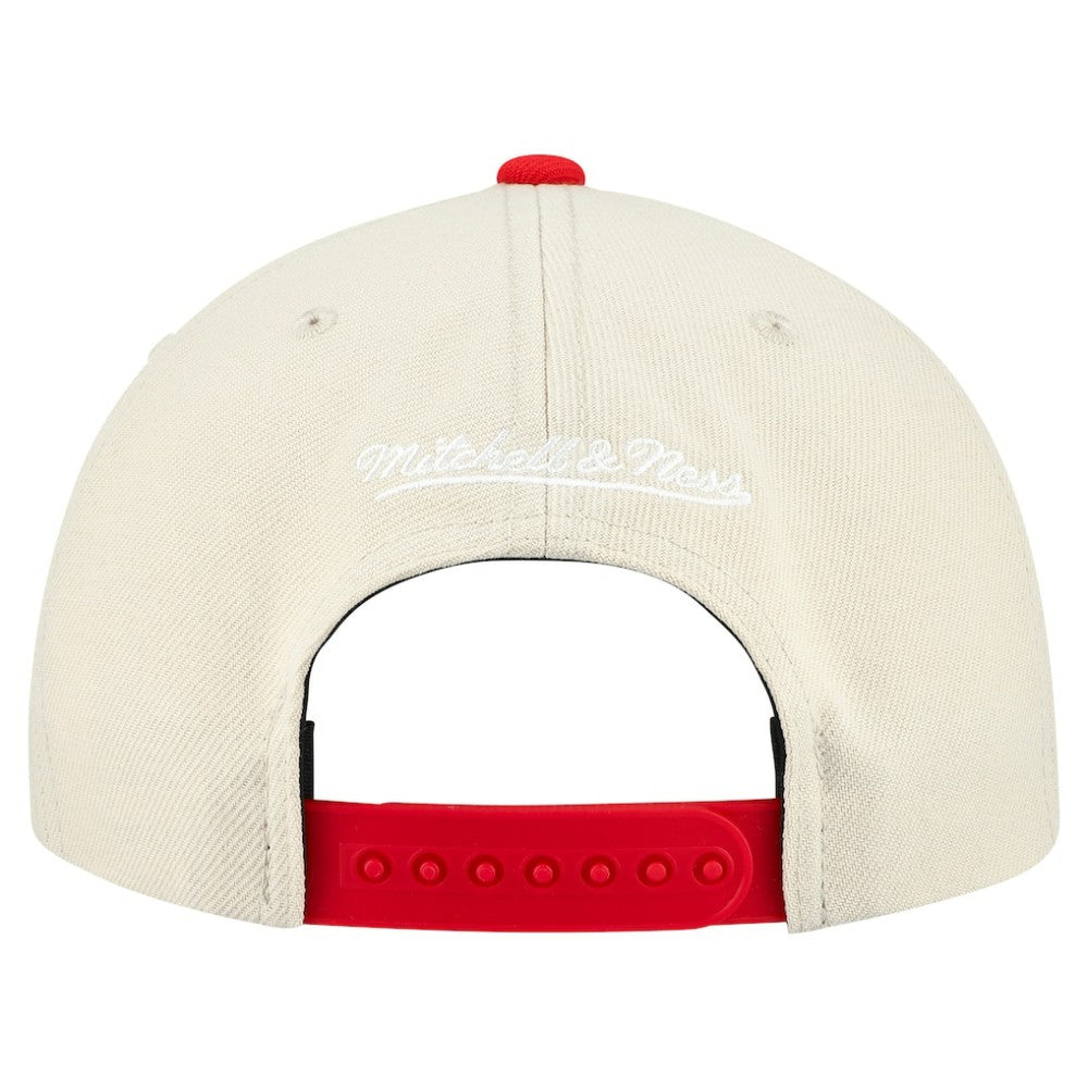 Cream St. Louis Cardinals Mitchell & Ness Cooperstown Collection Basic Flip Snapback Hat