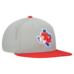 Gray Texas Rangers Mitchell & Ness Cooperstown Collection Basic Flip Snapback Hat