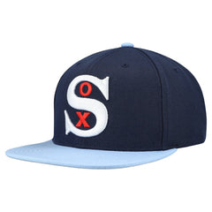 Navy Chicago White Sox Mitchell & Ness Cooperstown Collection Basic Flip Snapback Hat
