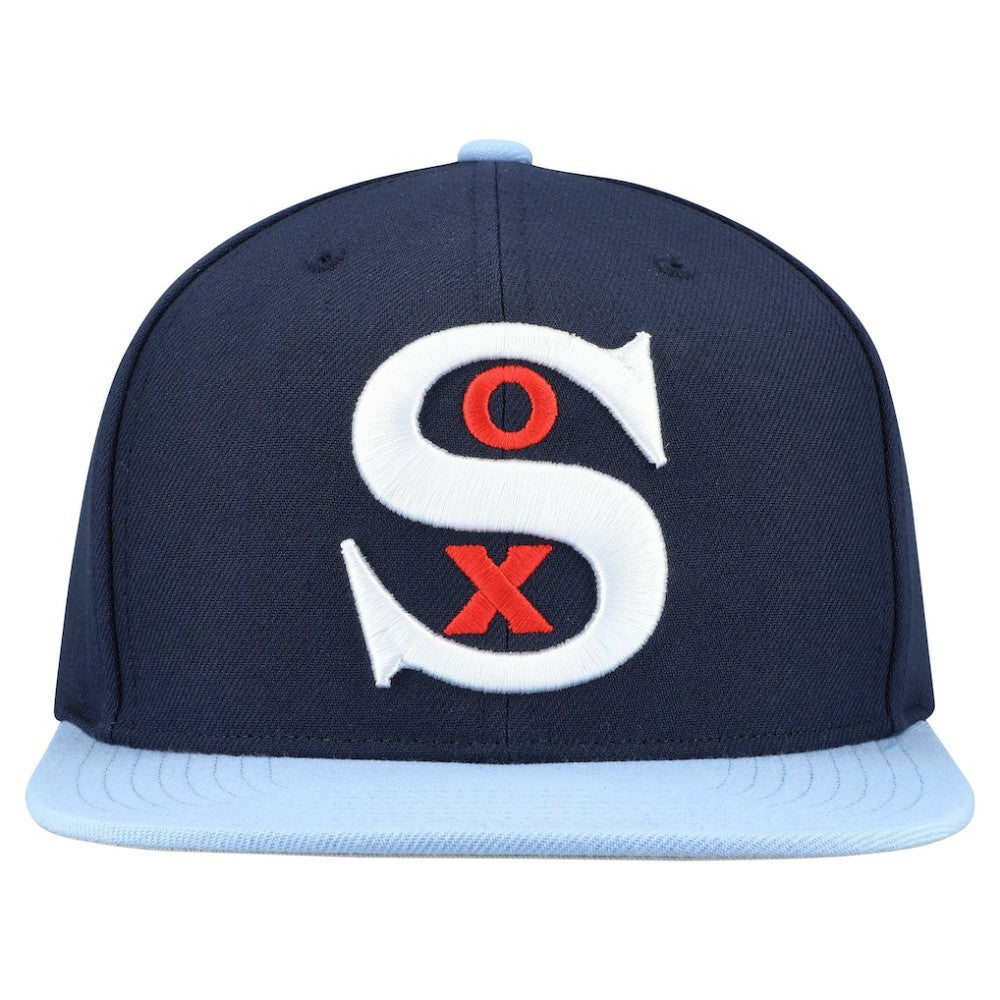 Navy Chicago White Sox Mitchell & Ness Cooperstown Collection Basic Flip Snapback Hat